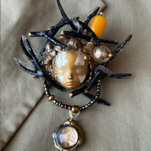 Metallic Brooch – Bronze Mirage
